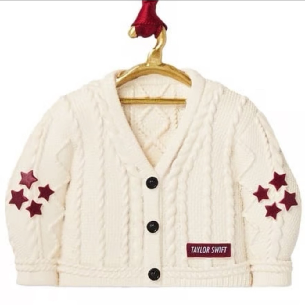 Taylor Swift Red (Taylor's Version) Cardigan Ornament  - NEW